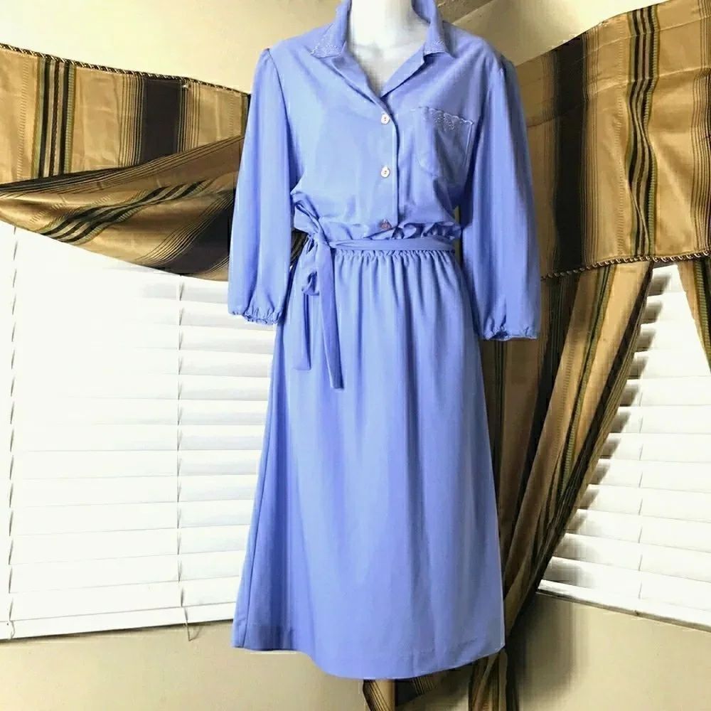 Vintage Laurel Ridge Dress with Embroidery Detail Women Dress Size M